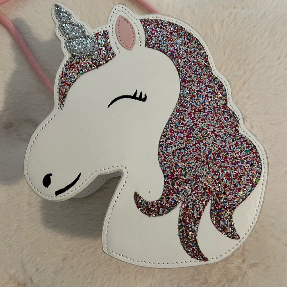 Mini glittery Unicorn crossbody bag - Picture 7 of 8